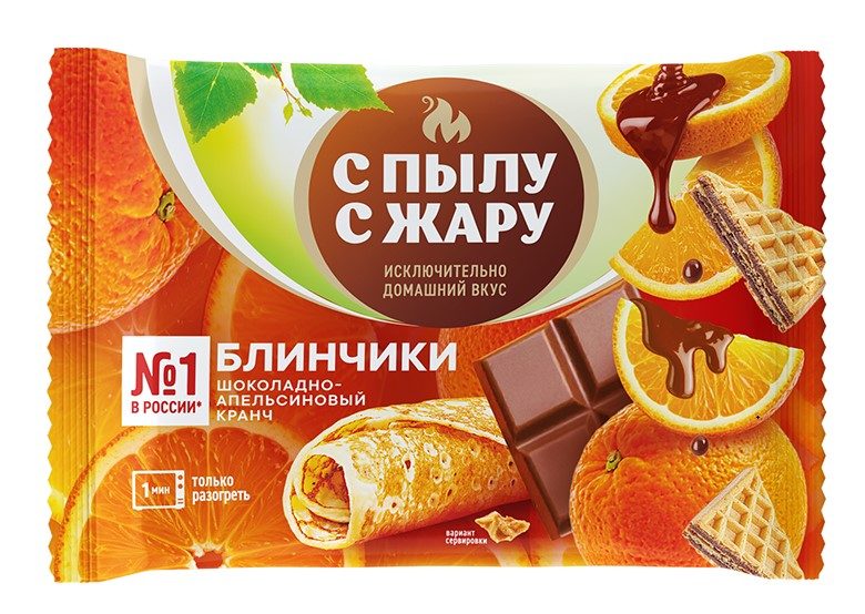(АКЦ) СПЖ Блины Шоколадно-апельсинов кранч 240гр*10 (4)
