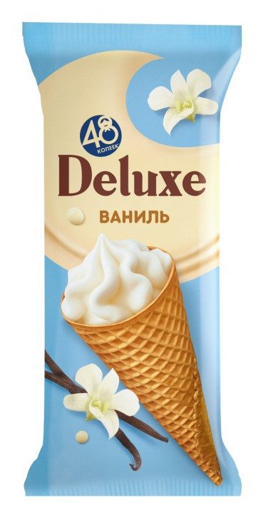 ФР (Шок-Ц) Рожок 48 КОПЕЕК DELUXE Сливочный 100гр*18