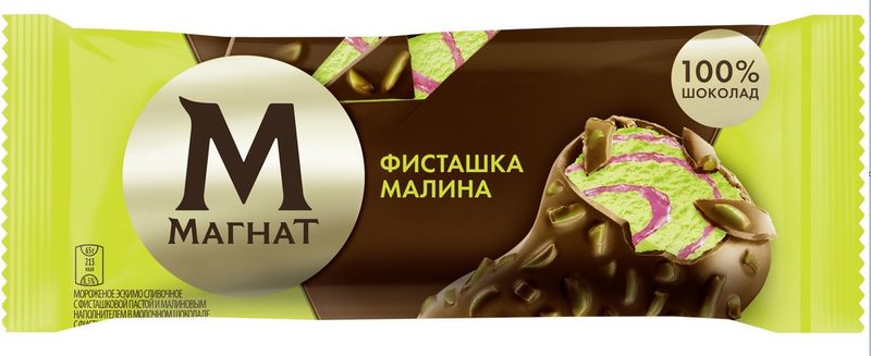 ИМ Эскимо МАГНАТ Фисташка-Малина 65гр*24